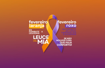Fevereiro roxo e laranja